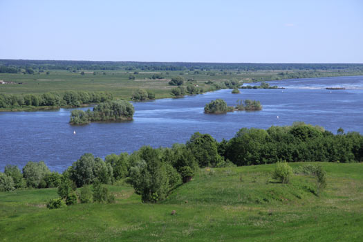 Вид на реку Оку из Константиново