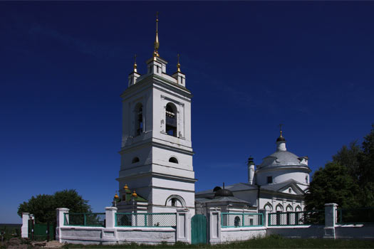 Вид на храм Казанской иконы Божией Матери